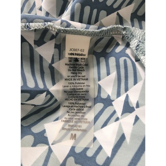 [457] LulaRoe Blue Long Vest Cardigan - Picture 9 of 9